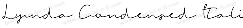 Lynda Condensed Italic字体转换